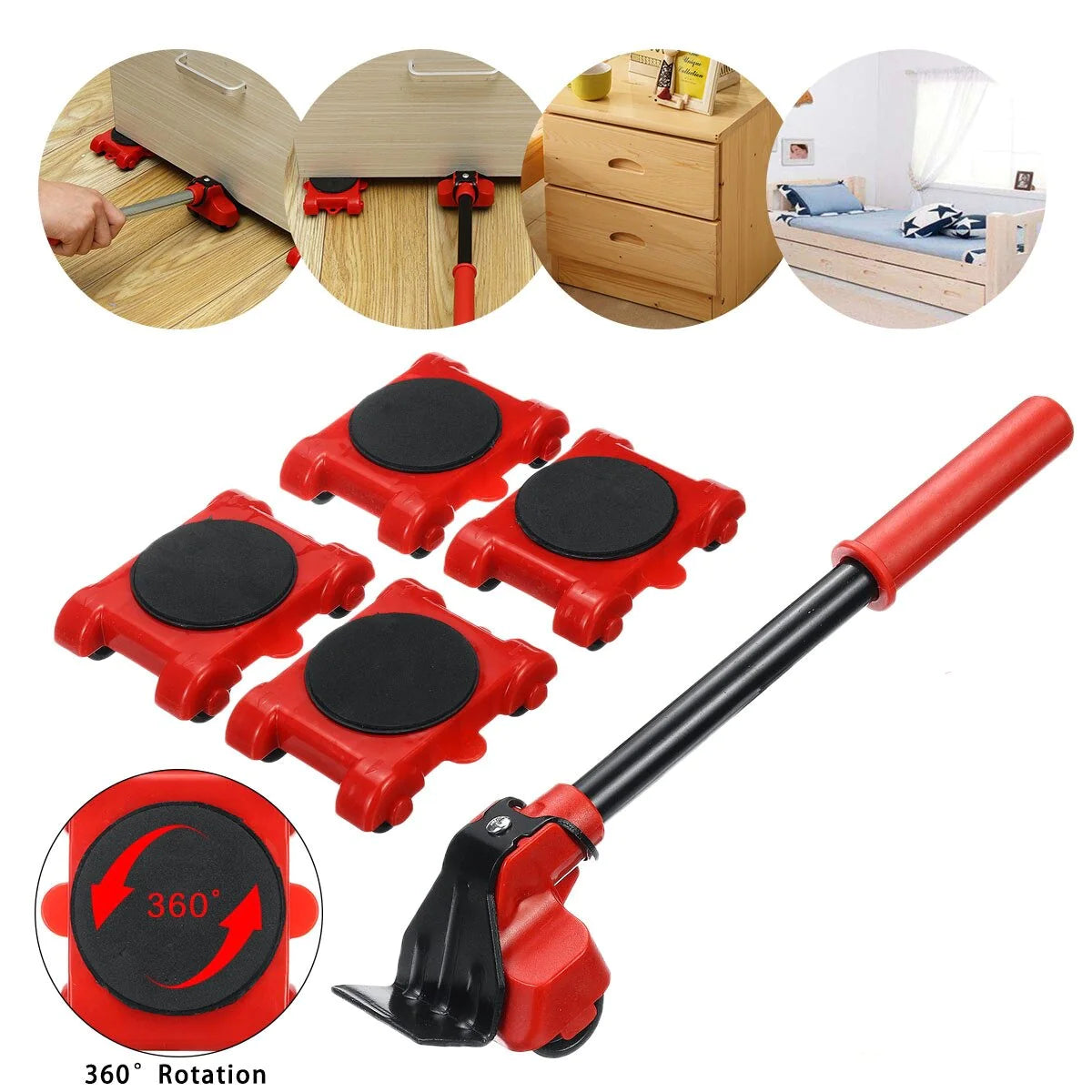 Transportador de muebles + 4 ruedas GRATIS 🎁 por Navidad