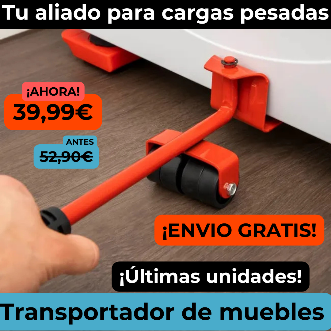 Transportador de muebles + 4 ruedas GRATIS 🎁 por Navidad
