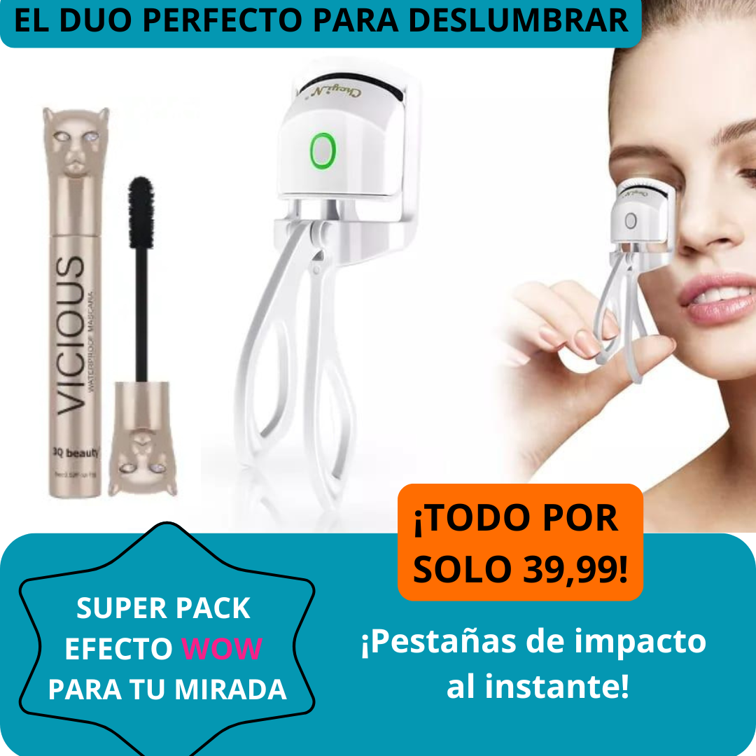 SUPERPACK RIZADOR ELECTRICO + MASCARA DE PESTAÑAS